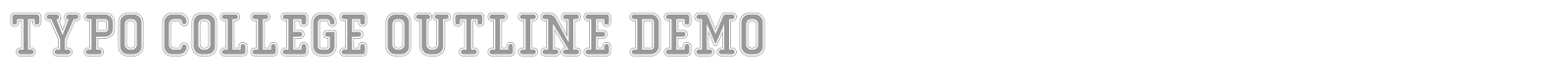 Typo College font preview